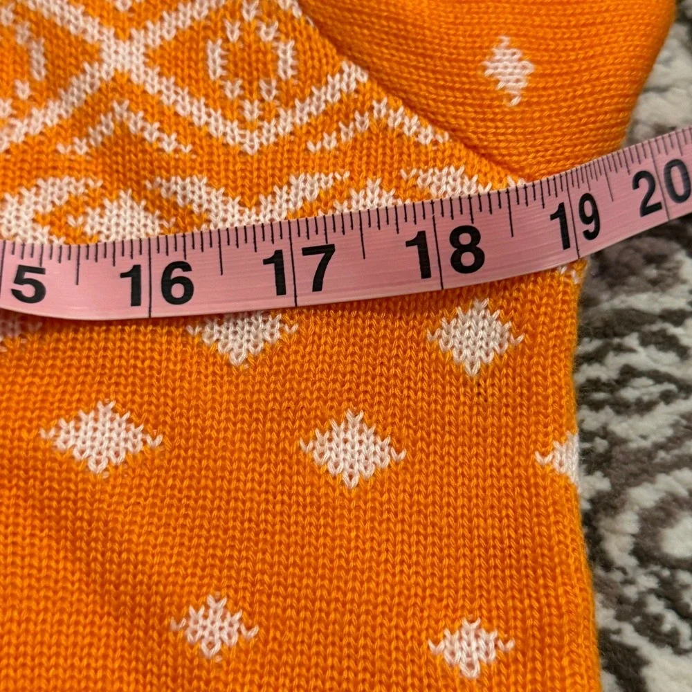 Campus Specialties Tennessee Volunteers NCAA Orange Fair Isle Sweater Mens Small
